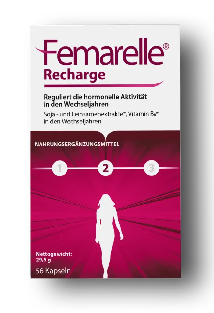 Femarelle Recharge - hormonfreie Produkte gegen Wechseljahresbeschwerden